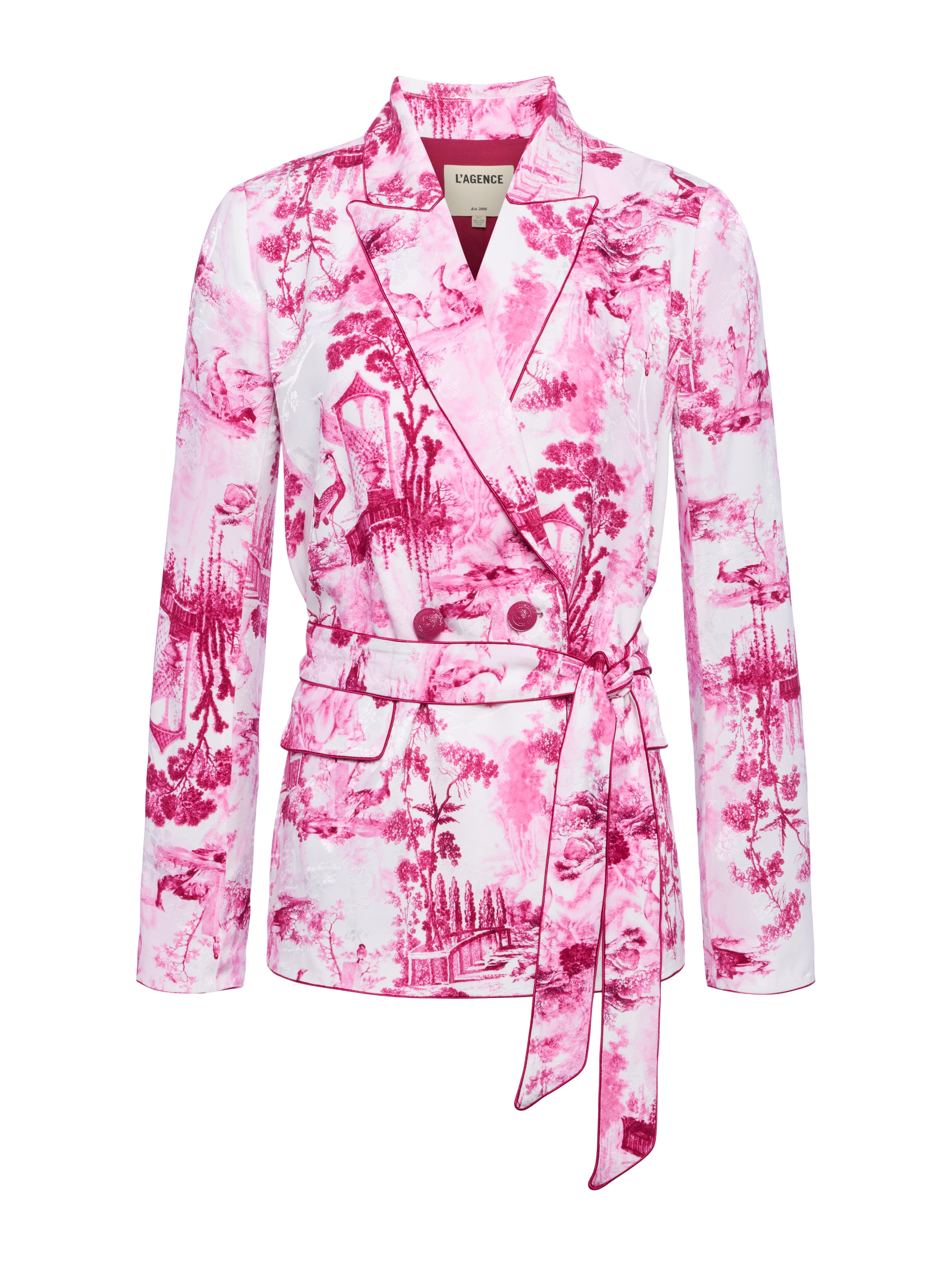Jordana Satin Wrap Blazer Blazer L'AGENCE