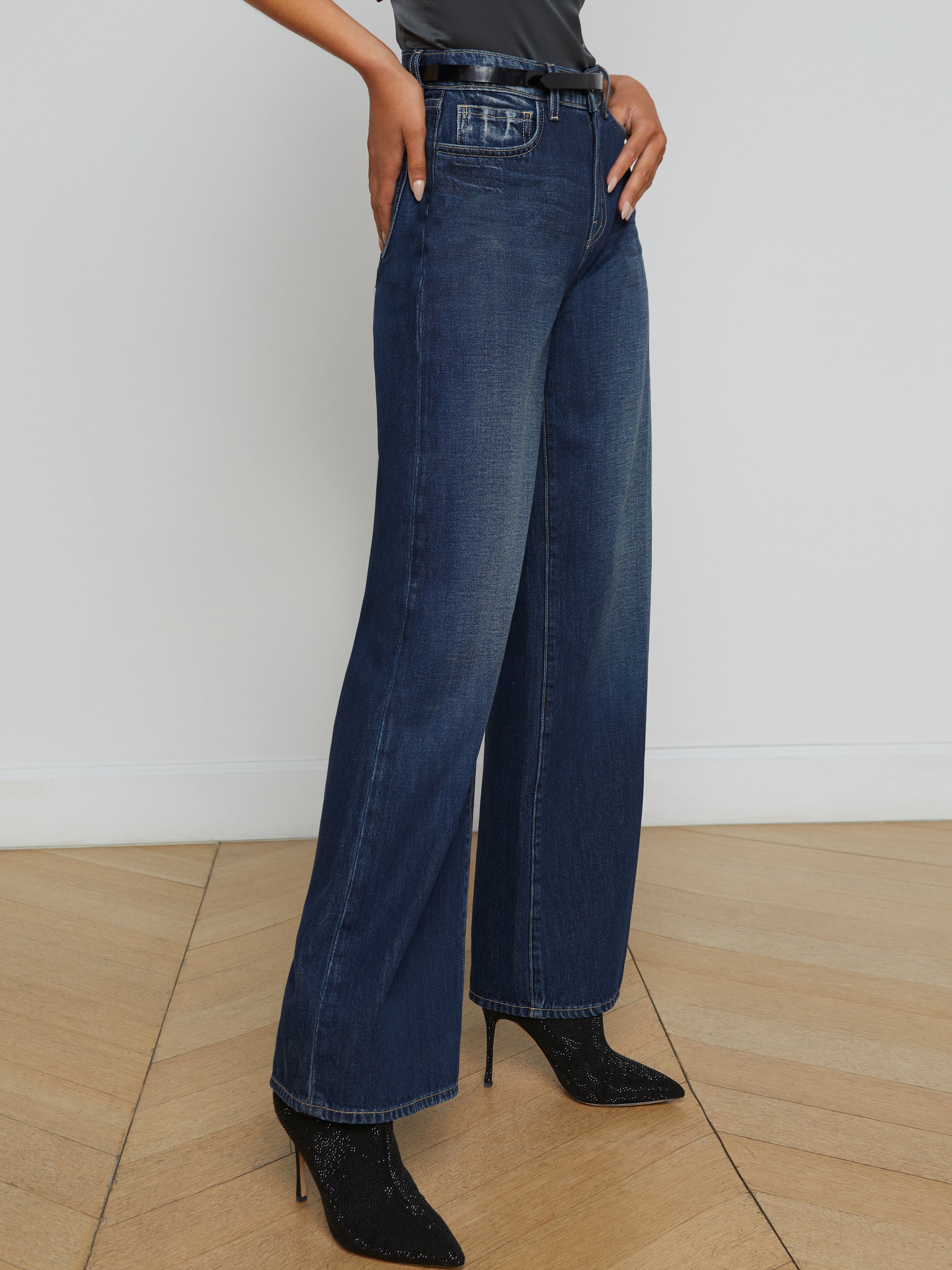 Alicent Wide-Leg Jean jean L'AGENCE Sale