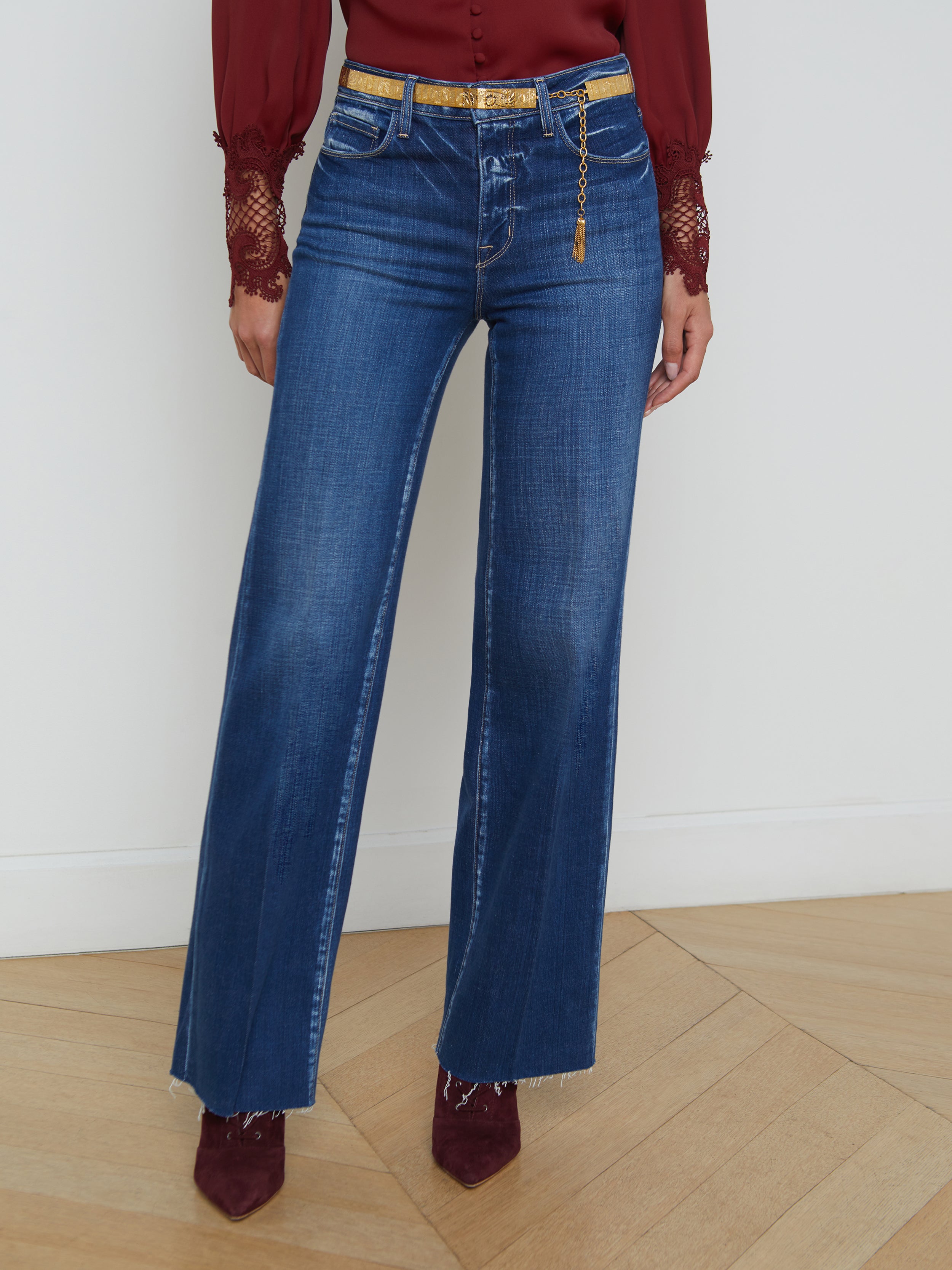 Scottie Wide-Leg Jean jean L'AGENCE Sale
