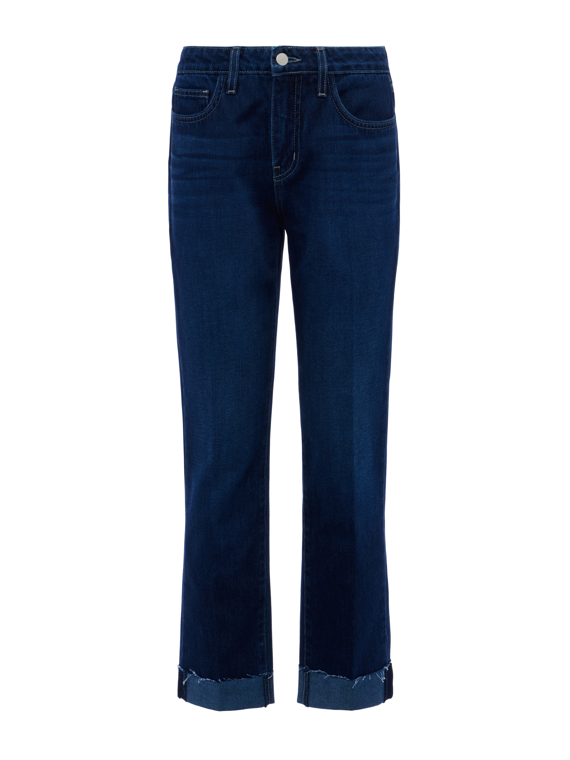 Maribel Cuffed Straight-Leg Jean jean L'AGENCE Sale