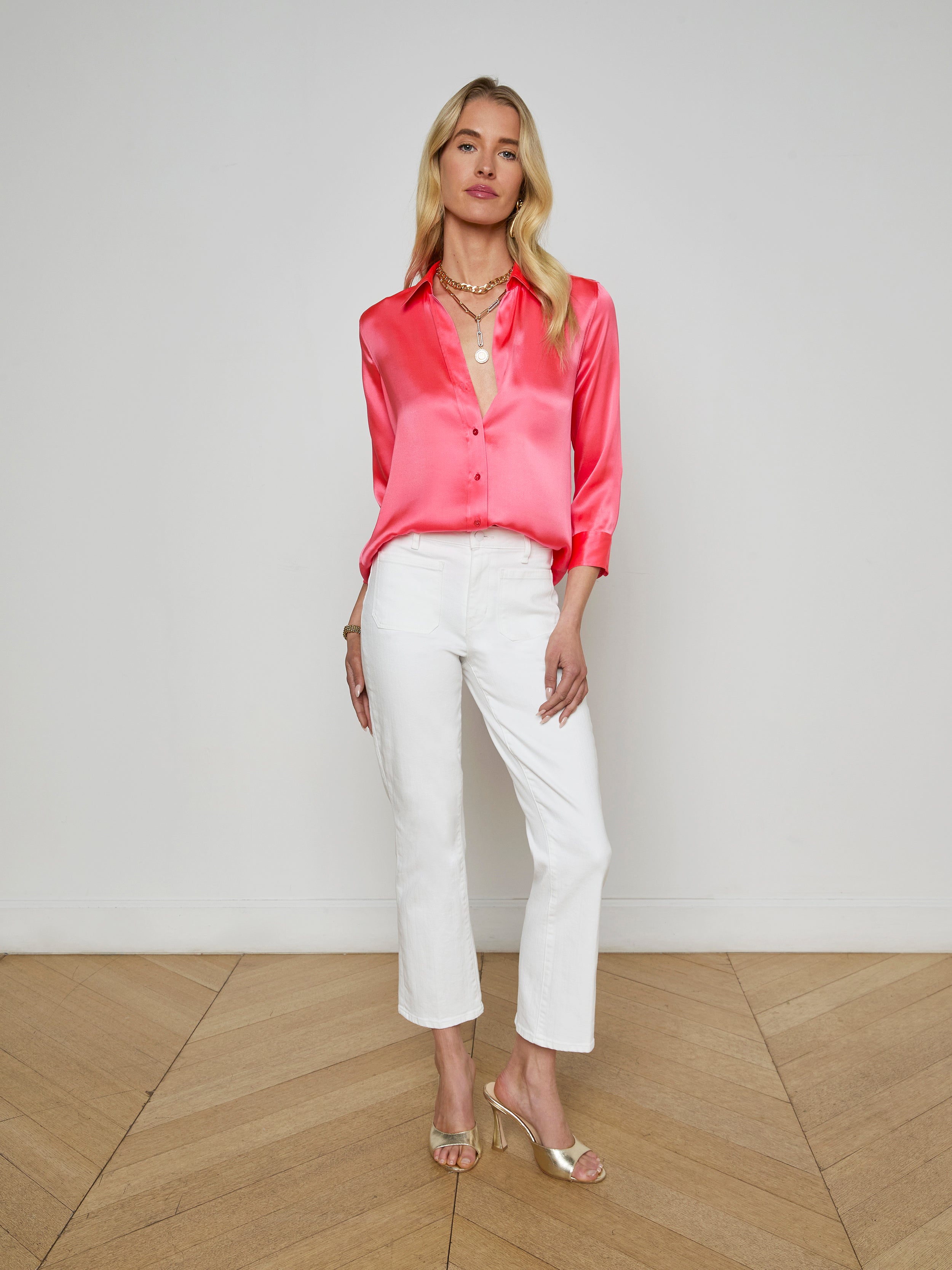 Dani Silk Blouse blouse L'AGENCE