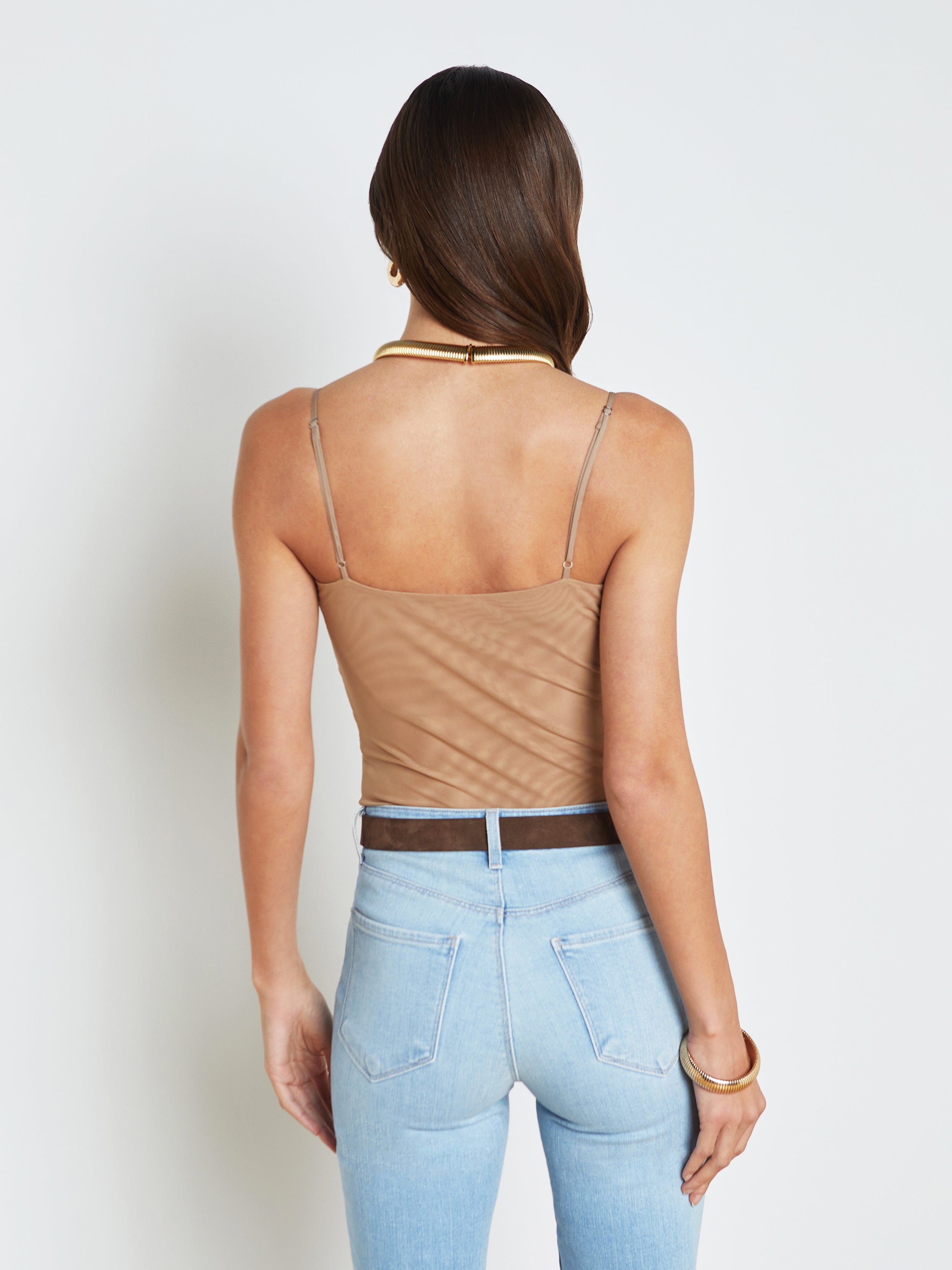 Gelina Mesh Bodysuit bodysuit L'AGENCE