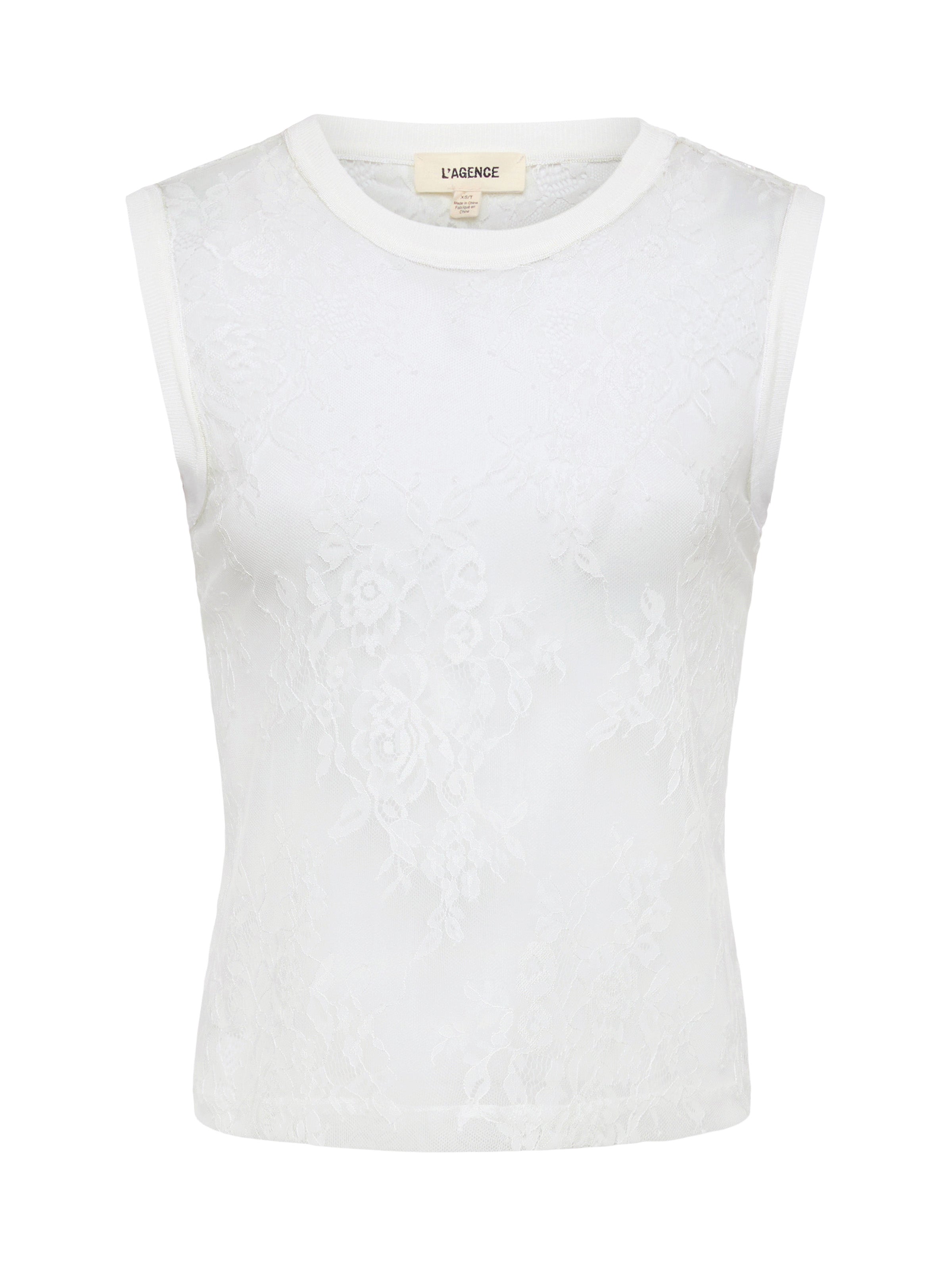 Brax Floral Lace Tank tank top L'AGENCE