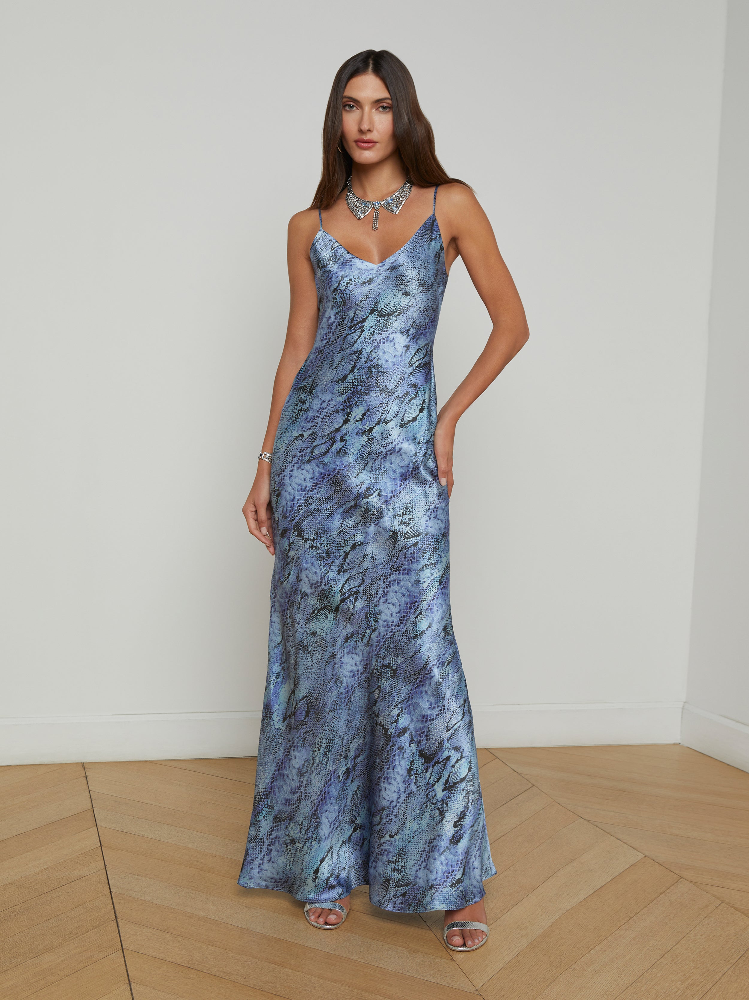 Serita Silk Gown dress L'AGENCE Sale