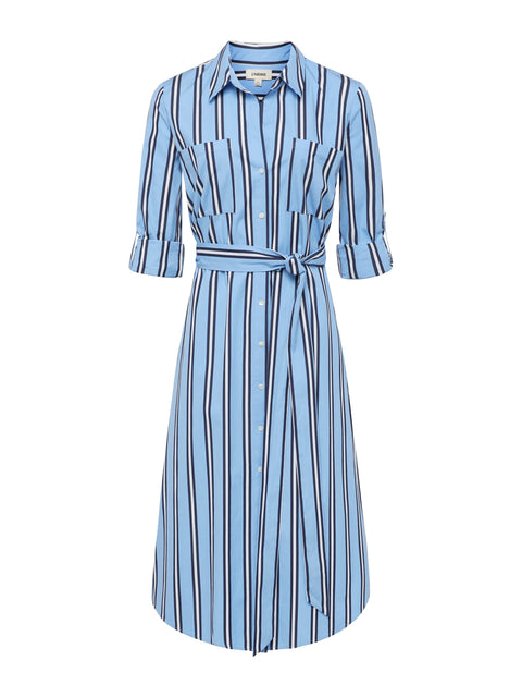 Jubilee Midi Shirt Dress dress L'AGENCE