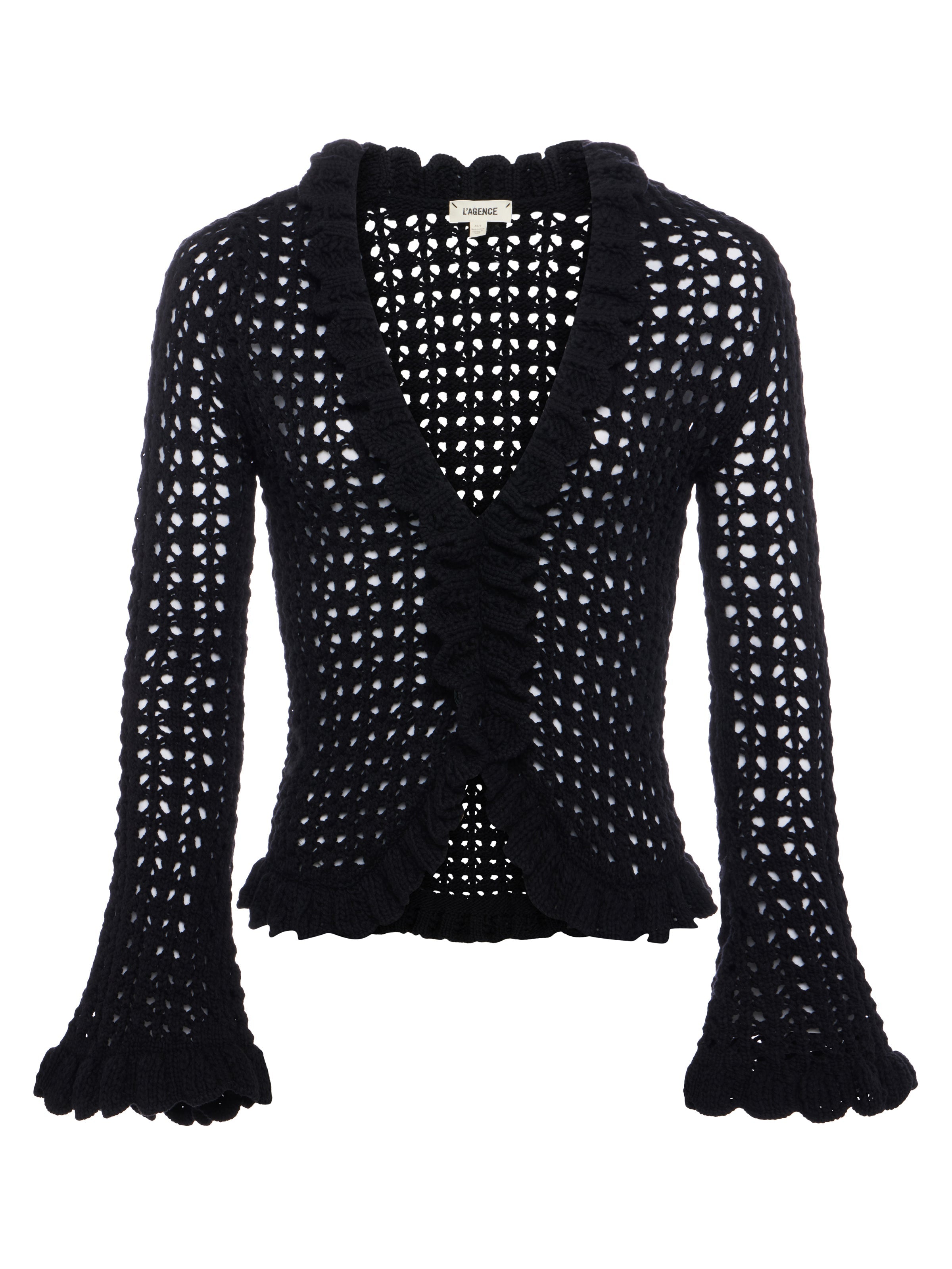 Solaris Crocheted Cardigan cardigan L'AGENCE