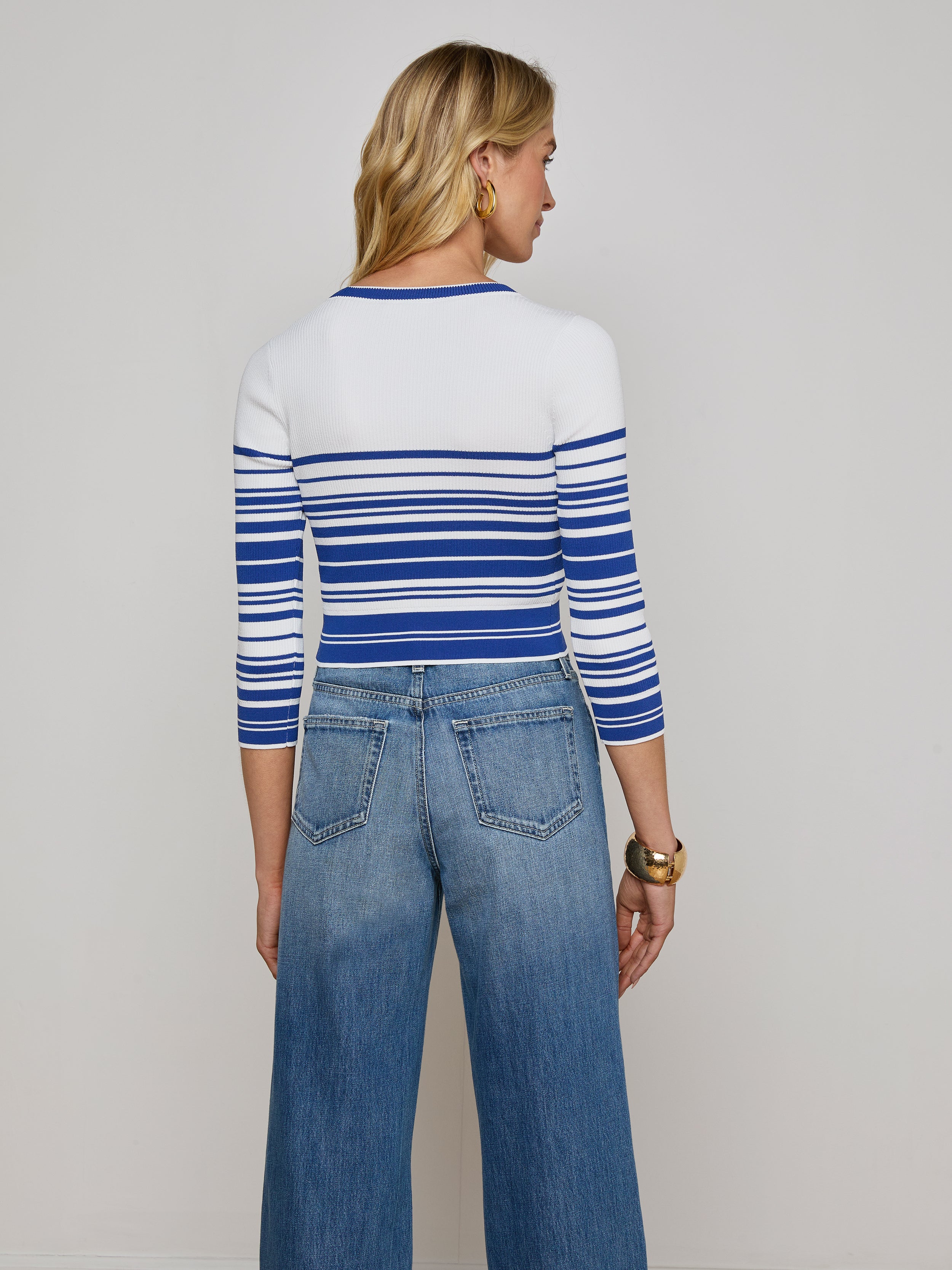 Yukio Cropped Pullover sweater L'AGENCE